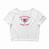 turn that frown upside down Crop Top