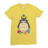 totoro christmas tree Ladies Fitted T-Shirt