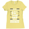 Never Underestimate A Dad With An Engineering Degree Ladies Fitted T-Shirt