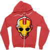 iron skull Zipper Hoodie