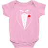 rose tuxedo t shirt Baby Onesie