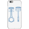 sketch of piston iPhone 6/6s Case