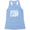 crazy boxer lady Racerback Tank