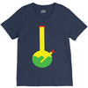 rasta bong water pipe slide insert stem filtered V-Neck Tee