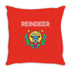 reindeer christmas Throw Pillow