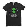 Sorry i Don't Speak Human Ladies Fitted T-Shirt