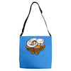 the neverending friendship Adjustable Strap Totes