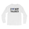 i love my soldier navy camouflage Long Sleeve Shirts
