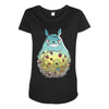 totoro forest Maternity Scoop Neck T-shirt