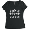 Donald Glover Women's Triblend Scoop T-shirt