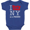 i only like ny as a friend Baby Bodysuit
