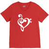 musik notes V-Neck Tee