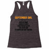 September Girl Hated By Many Racerback Tank