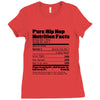 clebrity hip hop nutrition Ladies Fitted T-Shirt