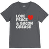 love peace and bacon grease V-Neck Tee