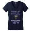 vater und sohn 6 Women's V-Neck T-Shirt