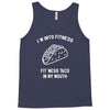 fitness fit taco in my mouth funny food eating healthy exercise gym Tank Top