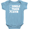 single taken at the gym Baby Onesie
