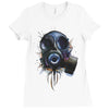 gas mask Ladies Fitted T-Shirt