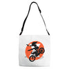 black attack Adjustable Strap Totes