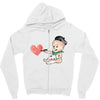 Cute Painter Zipper Hoodie