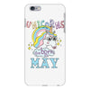unicorns are born in may cute unicorn iPhone 6 Plus/6s Plus Case