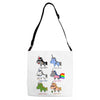 unicorn funny Adjustable Strap Totes