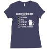 meow meaning Ladies Fitted T-Shirt
