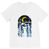 moon visitor V-Neck Tee