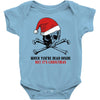 skull christmas Baby Bodysuit