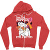 save the puppies Zipper Hoodie