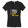 single taken trainin to go super saiyan Women's V-Neck T-Shirt