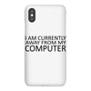 i am currently away from my computer iPhoneX