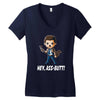 hey, ass butt! Women's V-Neck T-Shirt
