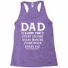 I Love You Dad Racerback Tank