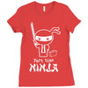 part time ninja Ladies Fitted T-Shirt