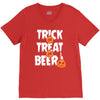 trick or treat or beer V-Neck Tee