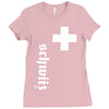 fan, swiss cross, switzerland, new Ladies Fitted T-Shirt