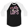 i love lops lots 3/4 Sleeve Shirt
