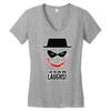 i am the one who laughs Women's V-Neck T-Shirt