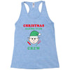 christmas baking team crew elf Racerback Tank