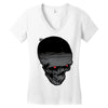 skull Women's V-Neck T-Shirt