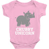 chubby unicorn rhino Baby Onesie