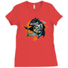 shark knight graphic Ladies Fitted T-Shirt
