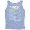 August Girl Facts Virgo Tank Top