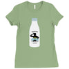 10. fight milk 002 Ladies Fitted T-Shirt