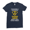 I'm Raising A Child With Childhood Cancer What's Your Super Power Ladies Fitted T-Shirt