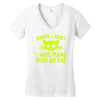 sorry i cant Women's V-Neck T-Shirt