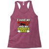 mommy's looks daddy's gas Racerback Tank
