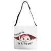 July Peeking Out Baby Girl Adjustable Strap Totes